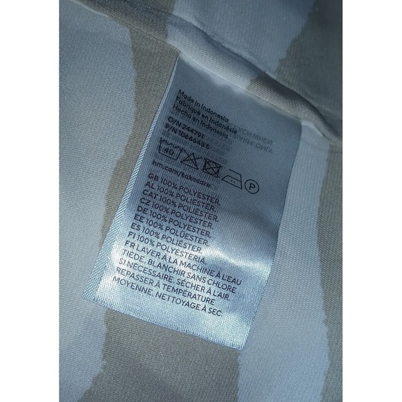 H & M Dress Maxi Sleeveless Zebra Stripe -Covered Buttons Kaftan Satin Feel sz S - Picture 11 of 11